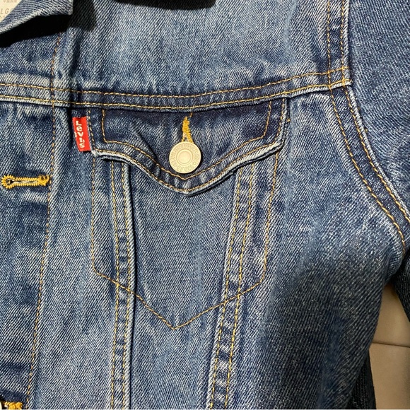 Levi’s Classic Trucker Denim Jacket Boys Large 12-13 - Picture 4 of 7